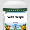 Frasco suplemento Veld Grape 450 mg TerraVita 100 cápsulas