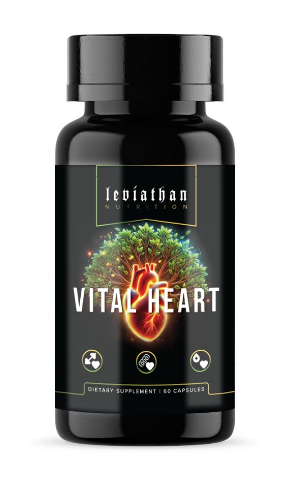 Frasco de suplemento Vital Heart de Leviathan Nutrition