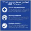 Version 1.0.0 Frasco de suplemento vitamínico Nano Metil B-12