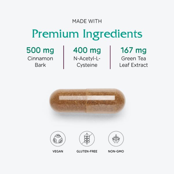 Frasco con suplemento Vitanica OvaBlend para mujeres saludables