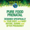 Frasco de suplemento Whole Earth & Sea para mujeres embarazadas