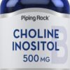 Frasco de suplementos de colina e inositol Piping Rock