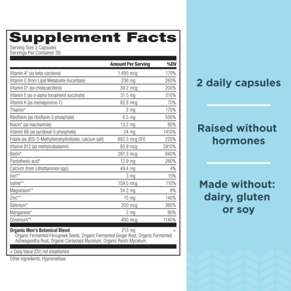 Version 1.0.0 Frasco suplementos veganos multivitaminas hombres Ancient Nutrition