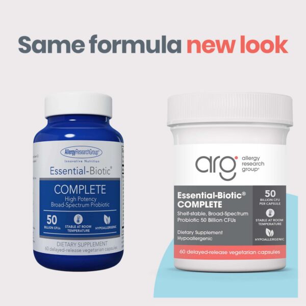 Frasco suplemento Essential-Biotic digestivo y probiótico