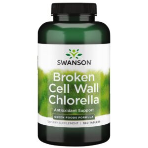 Version 1.0.0 Frasco de Swanson Chlorella con pared celular rota 500 mg