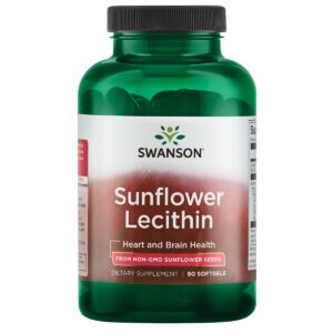 Frasco Swanson Lecitina de Girasol 90 softgels