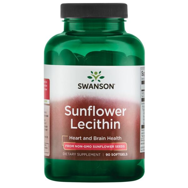 Frasco Swanson Lecitina de Girasol 90 softgels