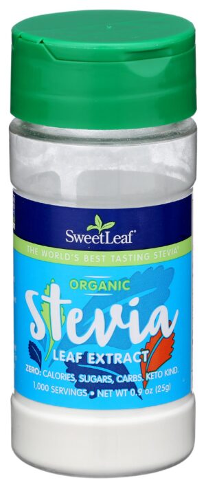 Version 1.0.0 Frasco SweetLeaf polvo estevia orgánico puro 0.9 oz