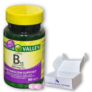 Version 1.0.0 Frasco de tabletas B12 500mcg con etiqueta