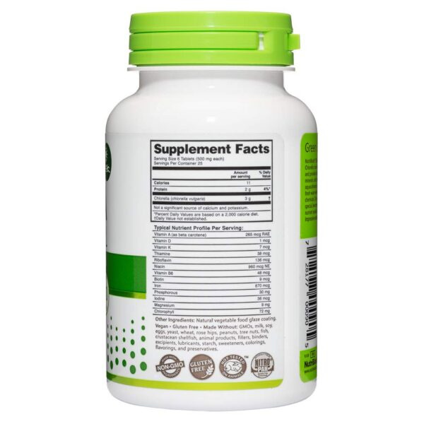 Version 1.0.0 Frasco de tabletas de chlorella NutriBiotic