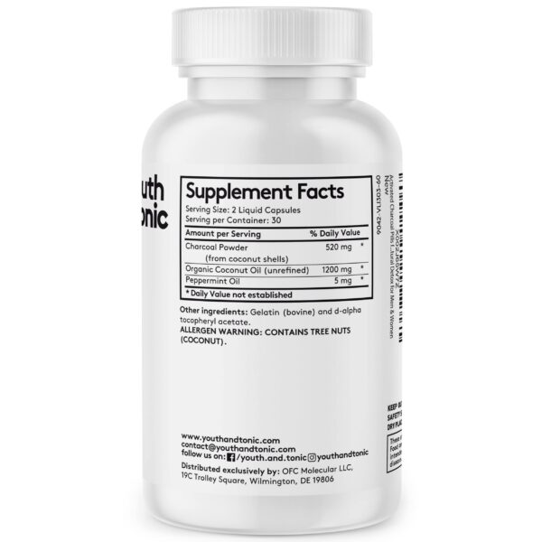 Frasco de tabletas detox Youth & Tonic