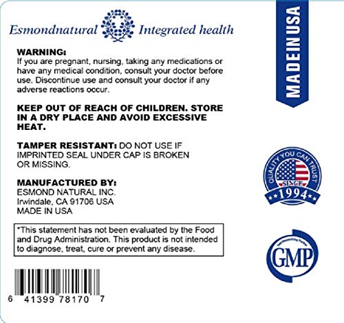 Frasco de tabletas Esmond Natural alfalfa apio cereza negra