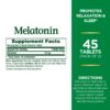 Frasco tabletas melatonina 10mg Nature's Bounty apoyo sueño
