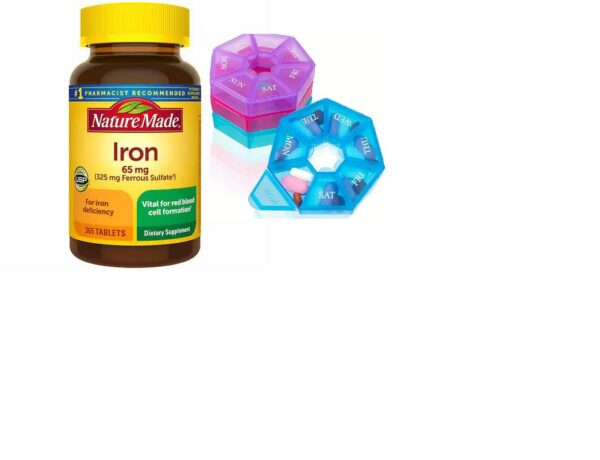 Frasco de tabletas Nature Made Hierro 65 mg