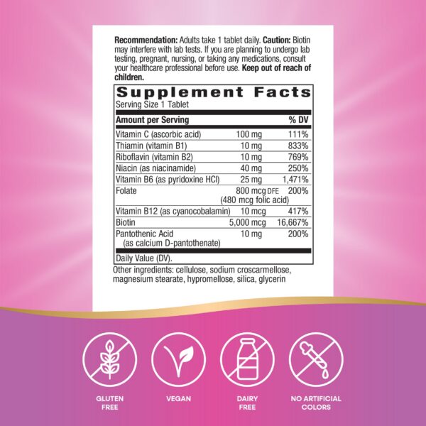 Frasco con tapa Nature's Way Biotina Forte