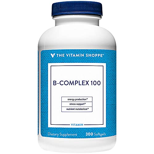 Frasco The Vitamin Shoppe Complejo B-100 para energía y metabolismo