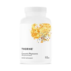 Frasco THORNE Curcumina Fitosoma 500 mg 120 cápsulas