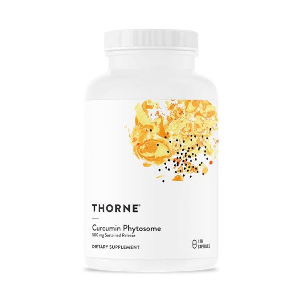 Frasco THORNE Curcumina Fitosoma 500 mg 120 cápsulas