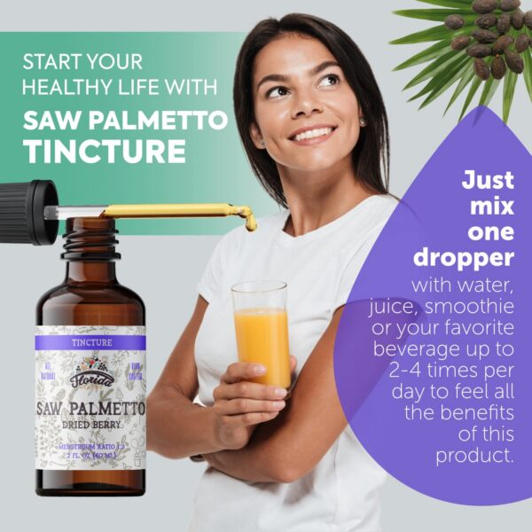 frasco tinte saw palmetto florida herbs orgánico