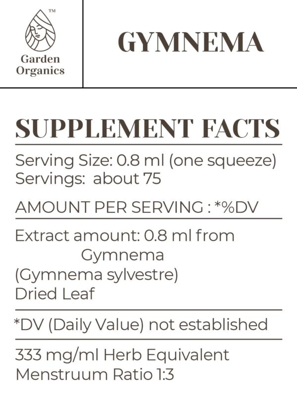 Version 1.0.0 Frasco de tintura Gymnema para sistema inmunológico