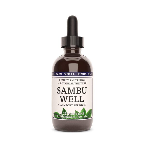 Version 1.0.0 Frasco de tintura Sambu Well Remedy's Nutrition 60 ml