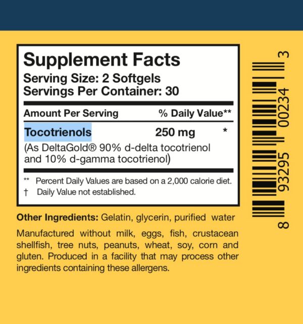 Frasco tocotrienoles vitamina E Researched Nutritionals TocoPure
