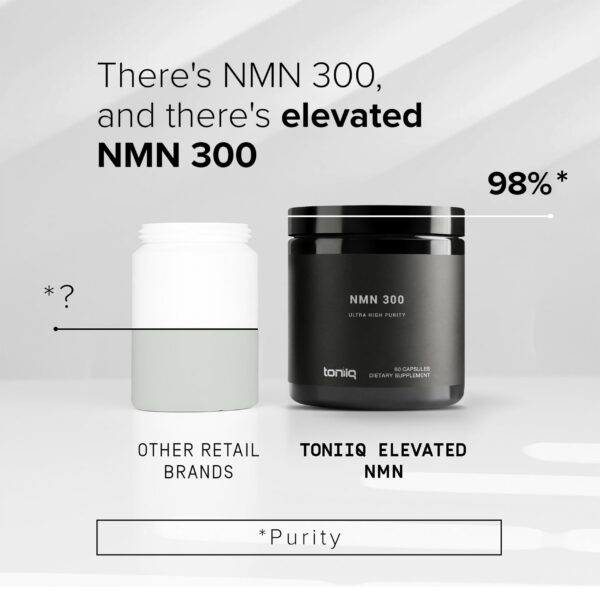 Frasco Toniiq NMN 300 mg oscuro