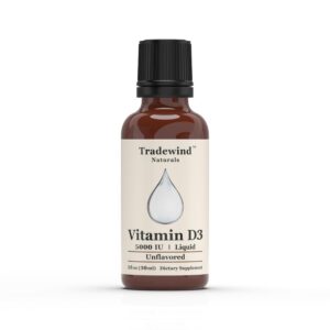 Frasco Tradewind Naturals D3 líquido 5000 UI