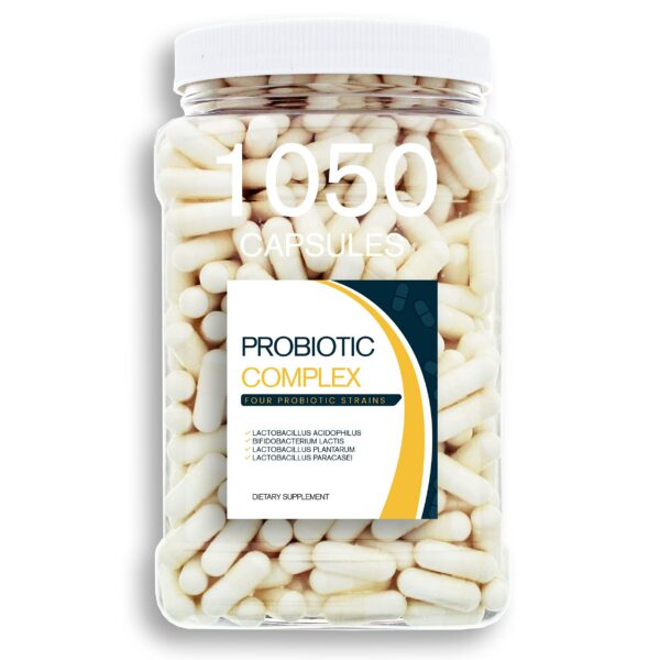 Frasco translúcido del Probiotic Blend 1050CT