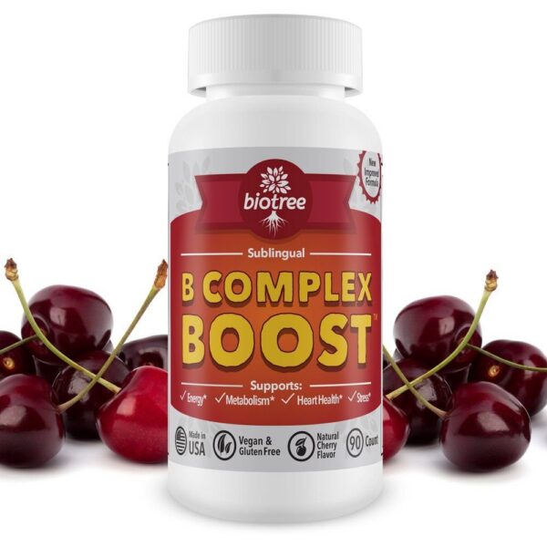 Version 1.0.0 Frasco transparente con cápsulas B Complex