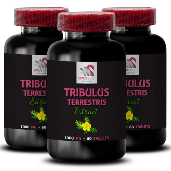 Frasco de Tribulus Terrestris orgánico 180 cápsulas 3Bot