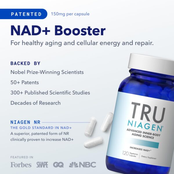 Frasco TRU NIAGEN 120 cápsulas metabolic support