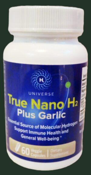 Version 1.0.0 Frasco True Nano H2 con ajo 60 cápsulas antioxidantes