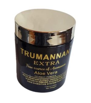 Frasco Trumannan extracto aloe vera 250 cápsulas