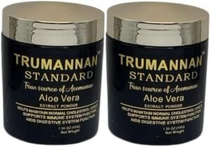 Frasco de Trumannan polvo extracto estándar de aloe vera