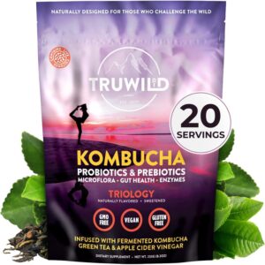 Frasco de TruWild Kombucha en polvo