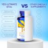 Suplemento YES omega 3 y 6 vegetal con etiqueta frontal