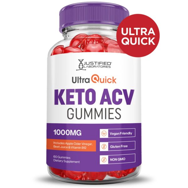 Gomitas vinagre manzana sabor frutal Ultra Quick Keto ACV