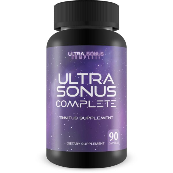 Frasco Ultra Sonus suplemento tinnitus 90 cápsulas