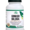 Frasco USTCM Ginkgo Biloba suplemento 60 cápsulas metabolismo saludable