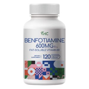 Frasco VHC Benfotiamina 600mg 120 cápsulas vegetales