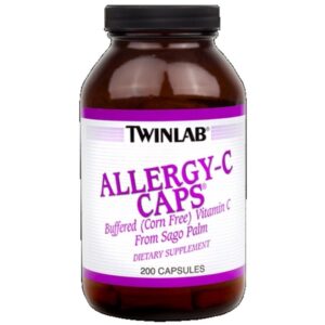 Version 1.0.0 Frasco de vidrio Allergy-C Caps Twinlab 200 cápsulas