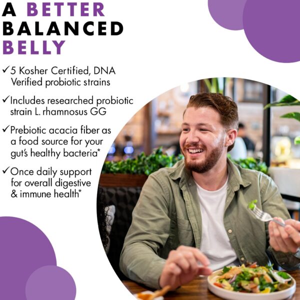 Version 1.0.0 Frasco vidrio ámbar Bluebonnet Prebiótico Probiótico 30 cápsulas