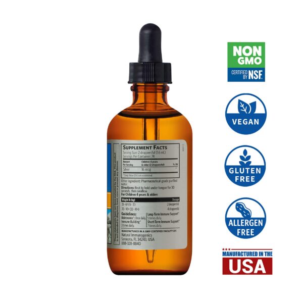 Frasco de vidrio ámbar para el producto