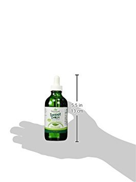 Detalle frasco vidrio reciclable SweetLeaf SteviaClear gotas de stevia