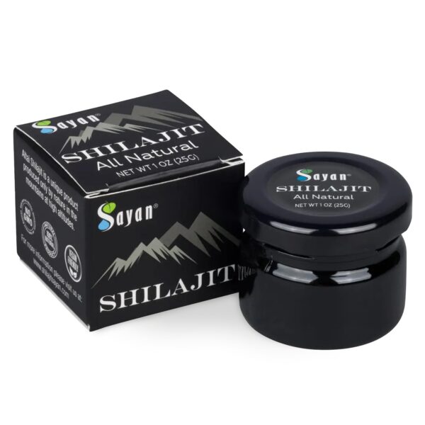 Frasco vidrio resina pura Shilajit Sayan 25g