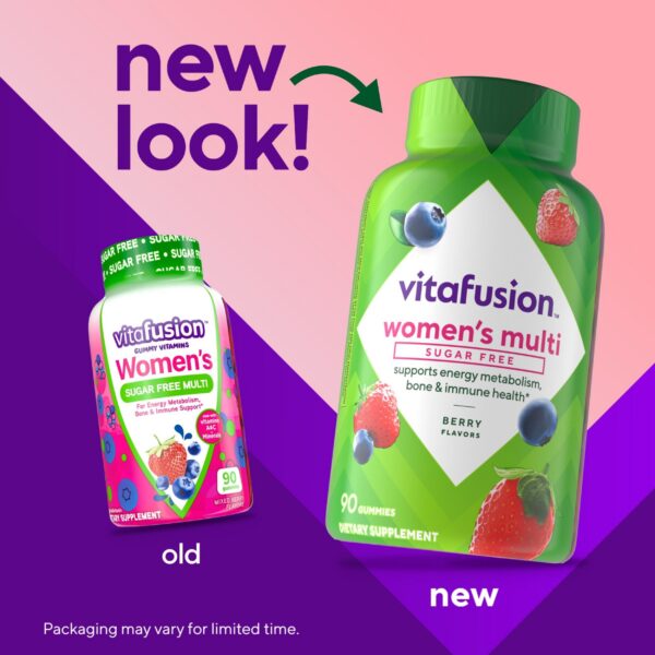 Version 1.0.0 Frasco Vitafusion multivitaminas para mujeres 90 unidades
