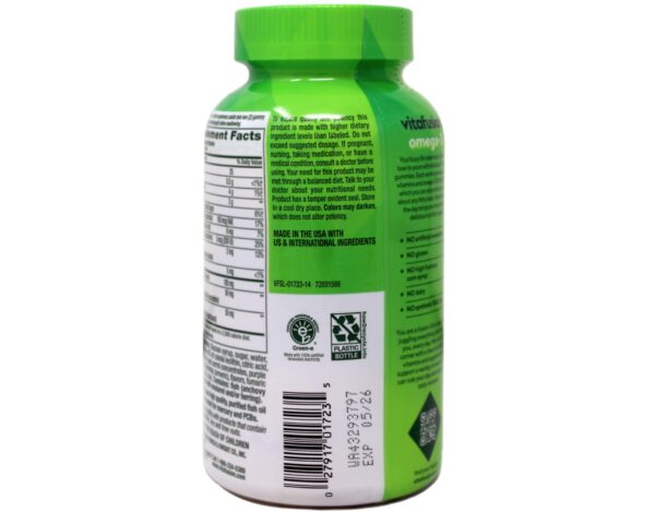 Version 1.0.0 Frasco de Vitafusion Omega-3 con etiqueta