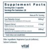 Version 1.0.0 Frasco frontal Vital Nutrients Saw Palmetto Pygeum Ortiga vegano