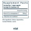 Frasco Vital Nutrients vitamina k2-7 para huesos y corazón
